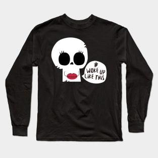 Skull girl Long Sleeve T-Shirt